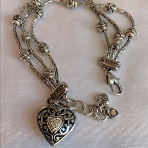 Brighton heart and diamond bracelet